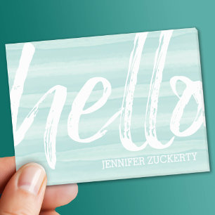 Post-it® Bonjour - Moderne et Whimsical - Aquarelle turquoi
