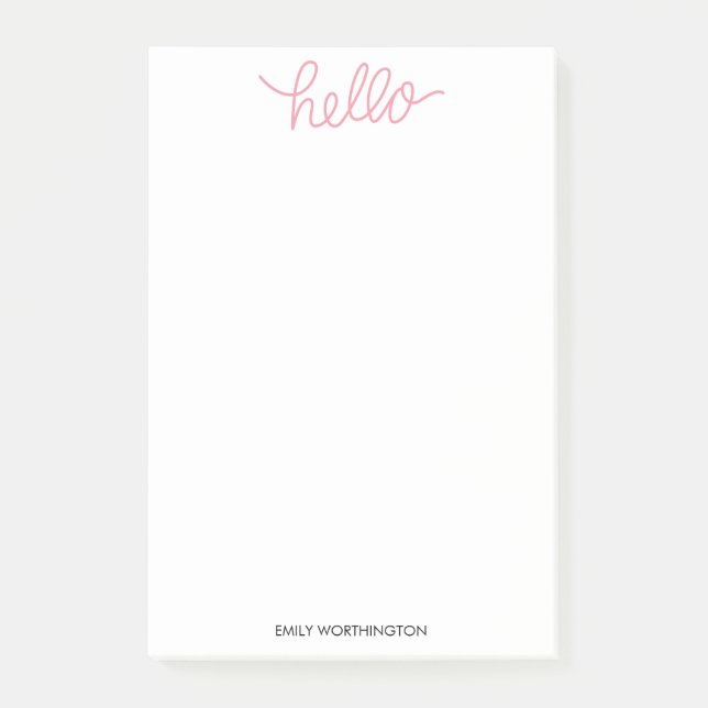 Post-it® Bonjour notes faites sur commande de Courrier-it® (Devant)