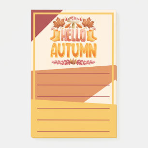 Post-it® Bonjour Notes post-it d'automne
