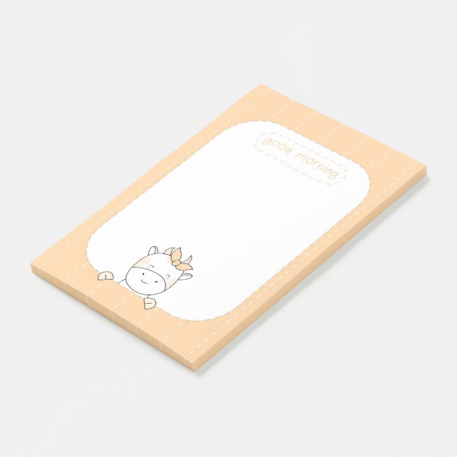 Post-it® Bonne Matinée Cute Cow (Incliné)