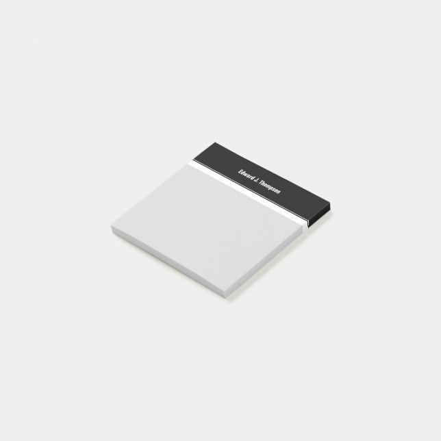 Post-it® Bordure blanche noire (Incliné)