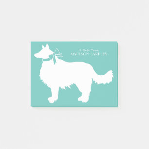 Post-it® Bordure Collie Chien Chien Chien Puppy