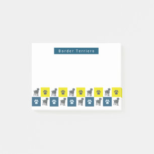 Post-it® Bordure de fil de fer et de fil jaune et bleu pâle
