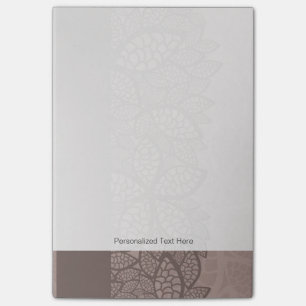 Post-it® Bordure et arrière - plan motif feuille