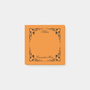 Post-it® Bordure magique orange et noire Halloween Personna