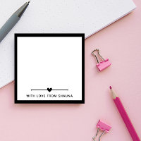 Bordure Noire & Coeur Avec Amour Du Nom