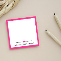 Bordure rose Chaud & Coeur Avec Amour De