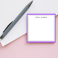 Bordure violette brillante Ajouter un nom personna