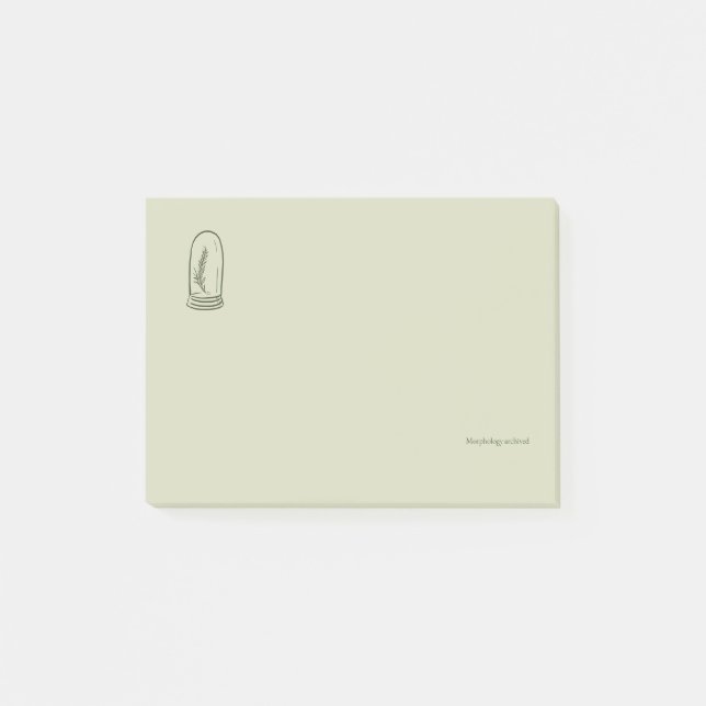 Post-it® Botanical Dark Academia Minimalist Garden Reader G (Devant)