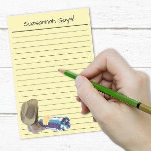 Post-it® Botte Rustique Casquette Bleu pourpre Couché Perso