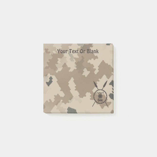 Post-it® Bouclier Maccabee du désert et oreilles (Devant)