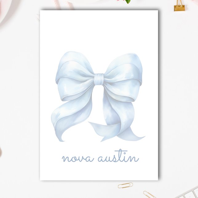 Post-it® Boue Bleue tendance personnalisée avec le nom Mono (Créateur téléchargé)
