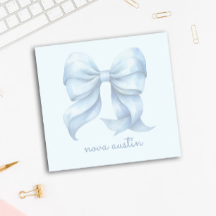 Post-it® Boue Bleue tendance personnalisée avec le nom Mono