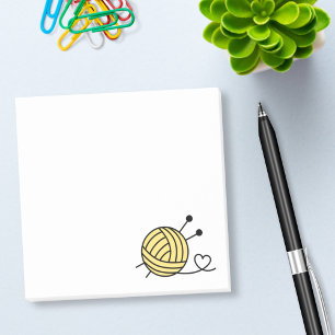 Post-it® Boule en Tricot - Couleur personnalisée
