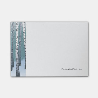 Post-it® Bouleaux dans la forêt d'hiver