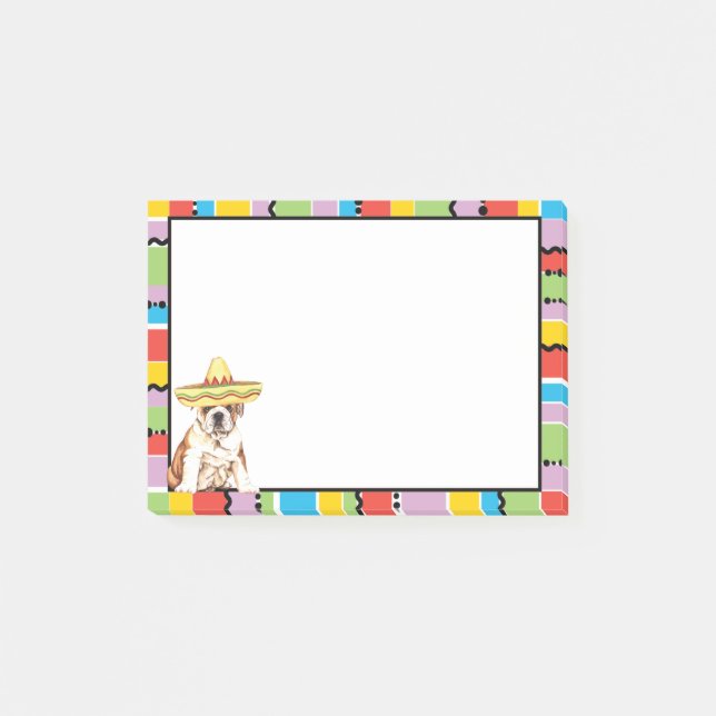 Post-it® Bouledogue de fiesta (Devant)