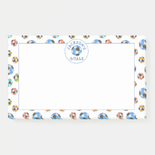 Post-it® Boules de soccer colorées Enfants Objectifs Notes