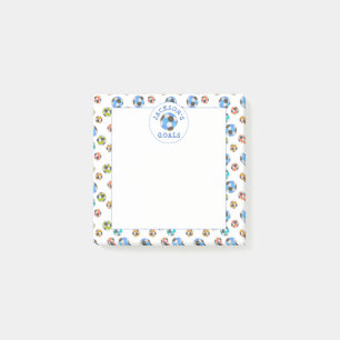 Post-it® Boules de soccer colorées Enfants Objectifs Notes