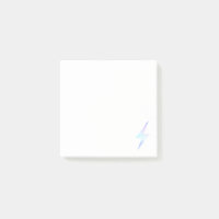 Boulon de foudre Poster des notes de pub / Blanc