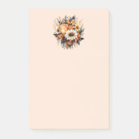 Bouquet de fleurs gris-jaune orange