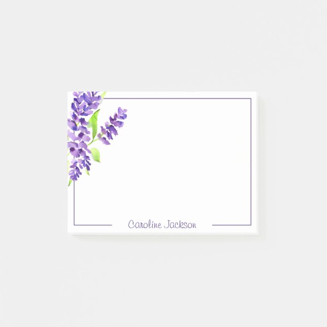 Post-it® Bouquet Lilac personnalisé (Devant)