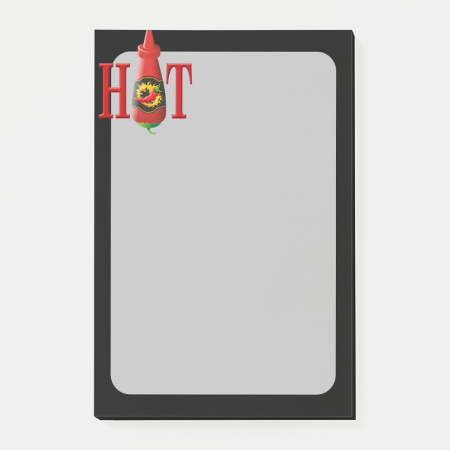 Post-it® Bouteille de sauce chaude (Devant)
