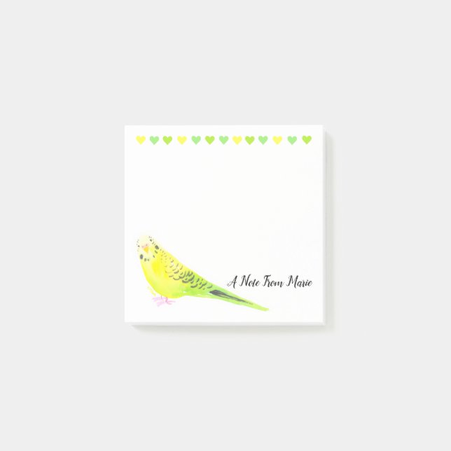 Post-it® Bouteille vert Jaune Whimsical (Devant)