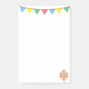 Post-it® Boutons sans fin et drapeaux multicolores