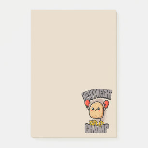 Post-it® Boxeur Patate Champion poids lourd Pomme de terre