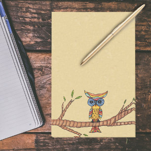 Post-it® Branche d'arbre à hibou coloré