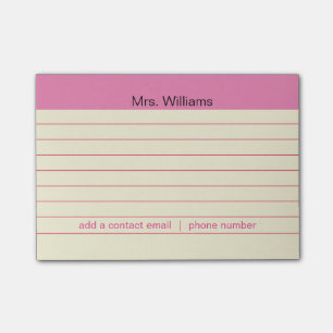 Post-it® Branches d'activité personnalisées professeur ro