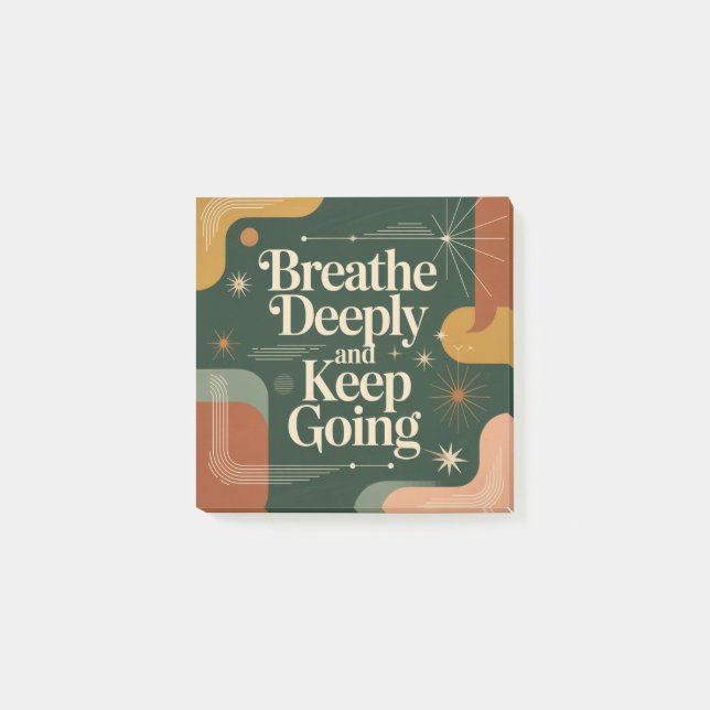 Post-it® Breathe Deeply And Keep Going (Devant)