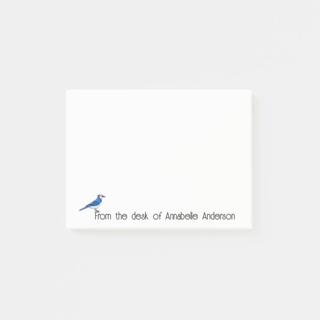 Post-it® Bright Blue Jay Personnaliser les notes (Devant)