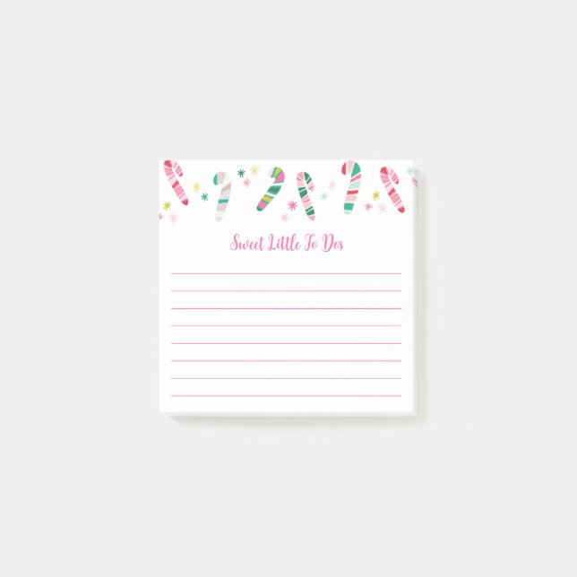 Post-it® Bright Multi Colored Candy Cane  (Devant)