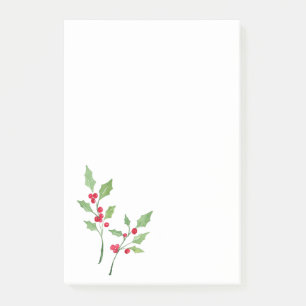 Post-it® Brins de houx d'aquarelle
