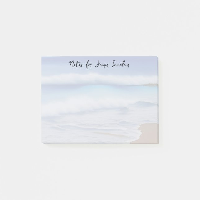 Post-it® Brise sur une plage de sable (Devant)