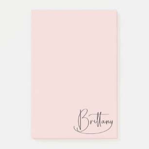 Post-it® Brittany Signature manuscrite Décor Y Blush