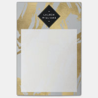 Brochures Edgy Faux Gold sur Grey
