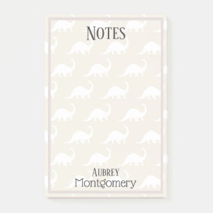Post-it® Brontosaurus blanc tendance Dinosaures Personnalis
