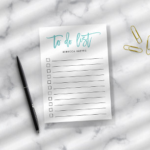 Post-it® Brosse Aqua Lettrée Personnalisée À Faire Liste