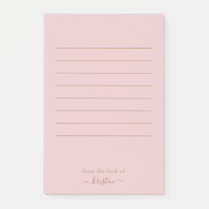 Post-it® Brouiller du bureau de Lined Large sur mesure