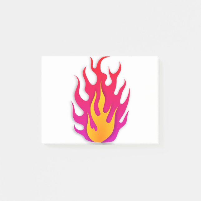 Post-it® Brûlage à chaud inflammable par flamme (Devant)
