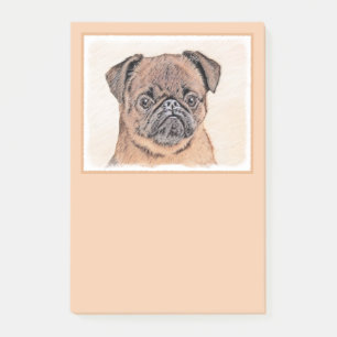 Post-it® Bruxelles Griffon Smooth Painting Original Chien A