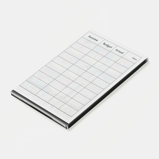 Post-it® Budget Tracker Winter Thème Post Il note (Incliné)