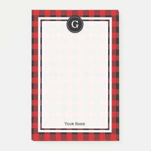 Post-it® Buffle noir rouge - Chèque d'assiette 1IR