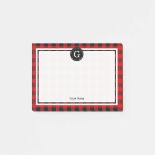 Post-it® Buffle noir rouge - Chèque d'assiette 1IR