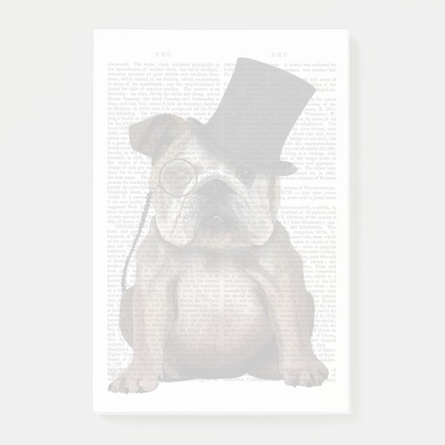 Post-it® Bulldog anglais, Hound officiel et Casquette (Devant)