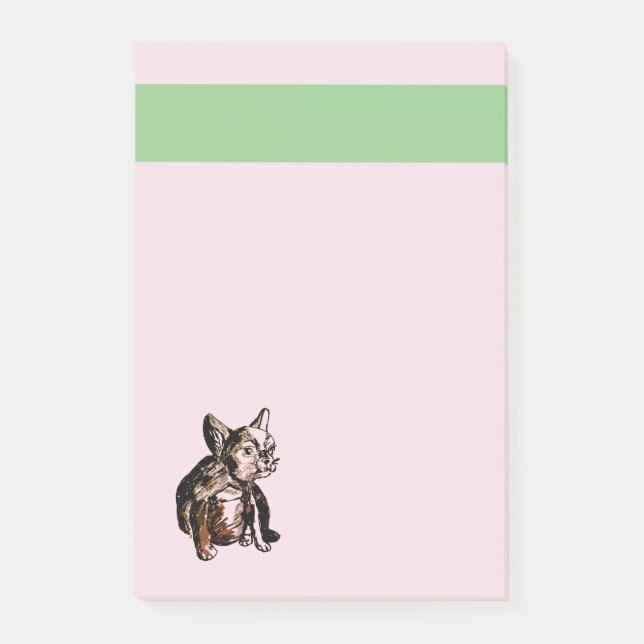 Post-it® Bulldog French Buldog Puppy Sweet Dog Notes (Devant)