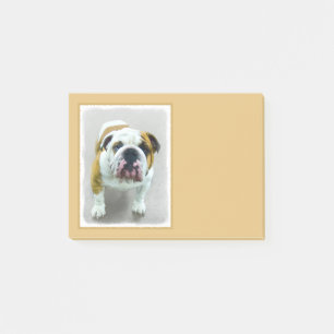 Post-it® Bulldog Painting - Cute Original Dog Art