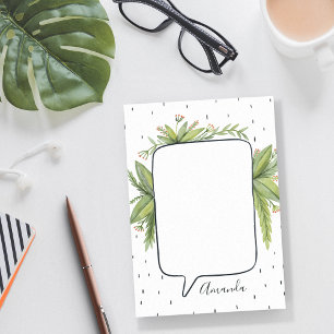 Post-it® Bulle botanique personnalisée